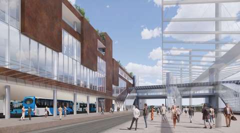 An illustration of the centre of Leppävaara.