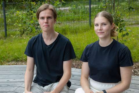 Hugo Leppäsyrjä ja Eveliina Kunnaton.