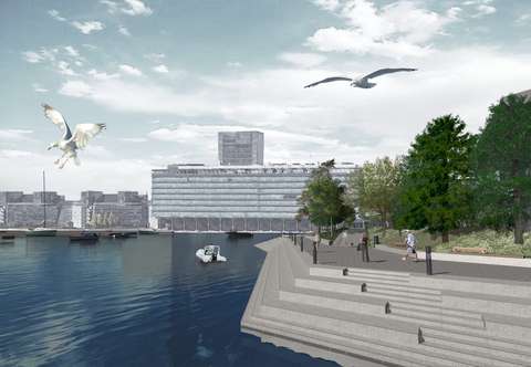 Keilaniemenpromenadi, havainnekuva maantasolta.