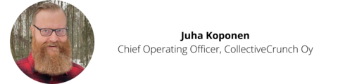 Juha Koponen, Chief Operating Officer, CollectiveCrunch Oy.