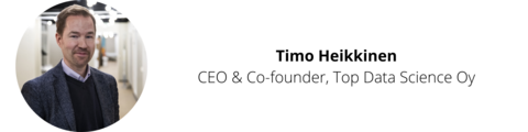 Picture of Timo Heikkinen, CEO & Co-founder, Top Data Science Oy.