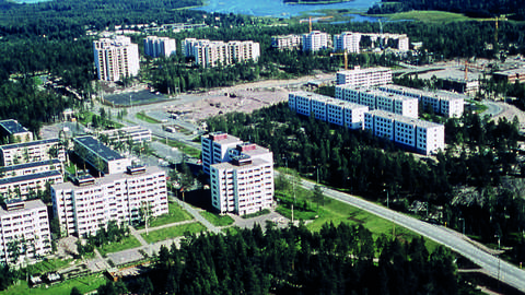 Ilmakuvaa Ylä-Soukasta.