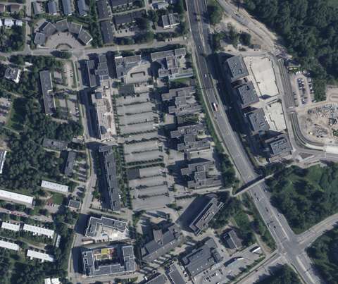 Ortofoto över planområdet. 