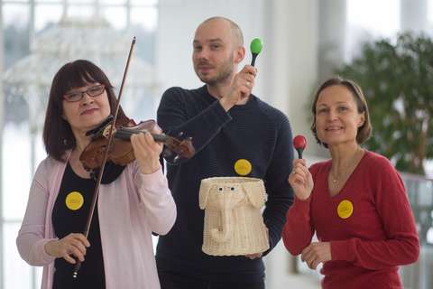 Tapiola Sinfoniettan neuvolamuusikot.