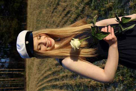 Alumni Sohvi Nykänen lukiolaisena.