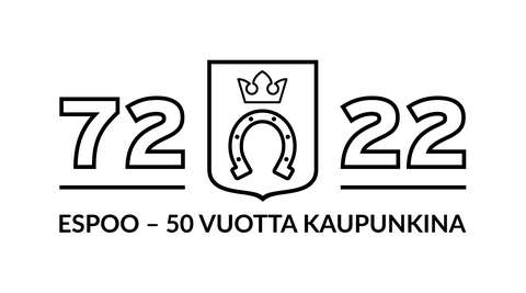 Espoo 50 vuotta kaupunkina juhlatunnus