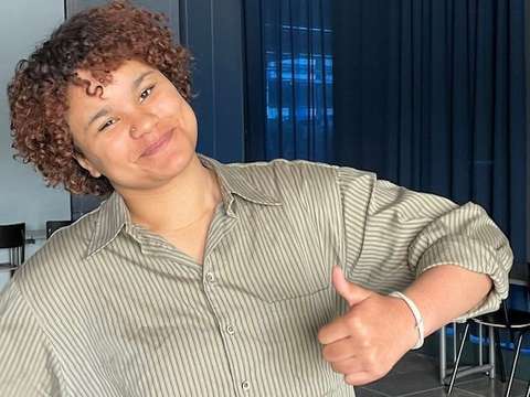 Kuvassa espoolainen nuori Lindsey.