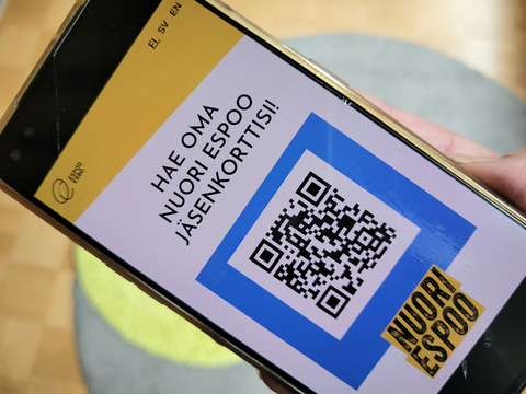 Nuori Espoo jäsenkortti. 