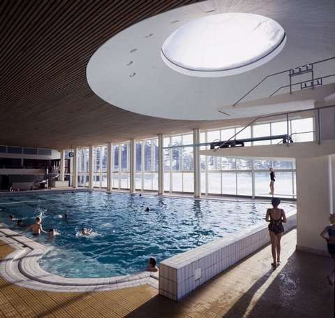 Tapiolan uimahallin sisäkuva