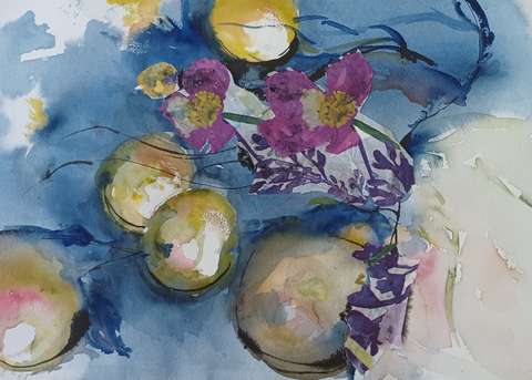 Ingeborg Lawsons akvarellmålning