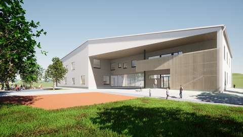 Aarrekartan päiväkodin havainnekuva