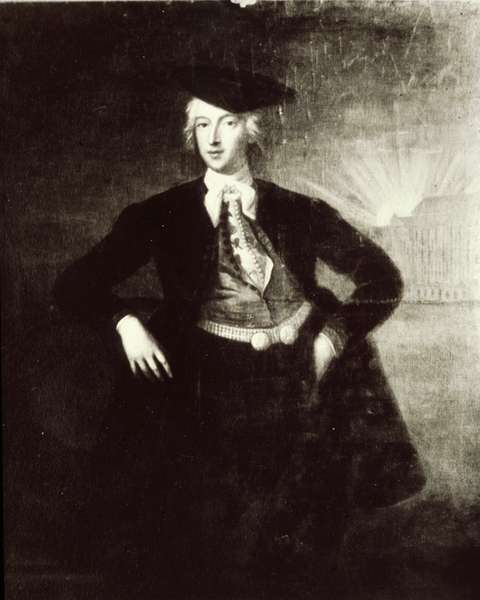 Amiral Carl Tersmeden i en svart och vitt portättbild.