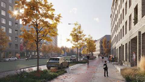 Katunäkymä havainnekuvassa 