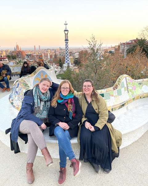 Opettajat Barcelonassa.