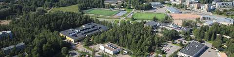 Ilmakuva Espoonlahden lukion alueesta.