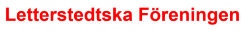 The red logo of Letterstedtska Föreningen.