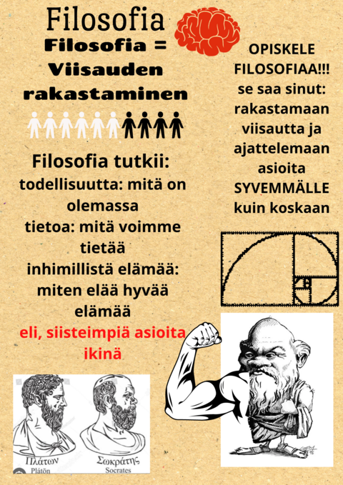 juliste filosofian opiskelusta
