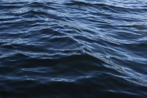 Ett närbildsfoto av vågor.