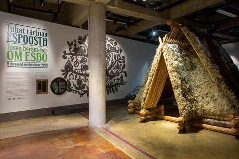 Stone Age house in Thousand Stories of Espoo Exhibition