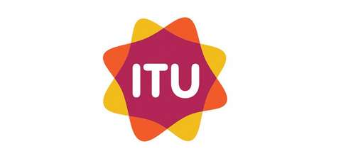 ITU logo oranssilla ja keltaisella jossa teksti ITU.