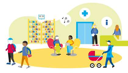 Piirretty kuva Espoo-tarina