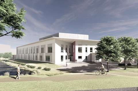 The daycare centre's building from the outside.