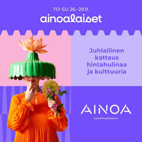 Kauppakeskus Ainoan ainoalaiset-kampanjan kampanjakuva.