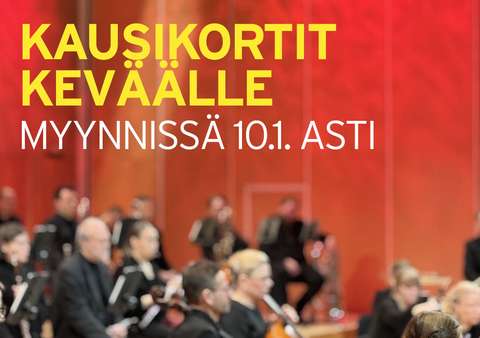 Tapiola Sinfoniettan kevään kausikortit myynnissä 10.1. asti