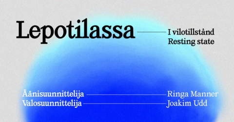Lepotilassa-teoksen graafinen ilme