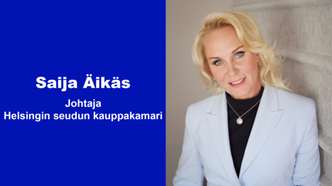 Saija Äikäs, Director, Helsinki Region Chamber of Commerce.