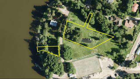 Ilmakuvaan on merkittynä kaava-alue