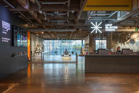  Foto av lobbyn på Utställningscentret WeeGee.