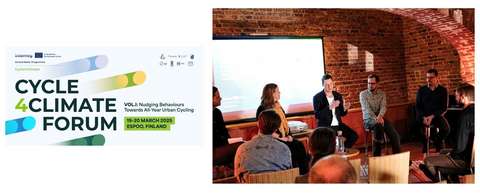 Cycle4Climate forum kutsu ja asiantuntijapaneelin kuva.