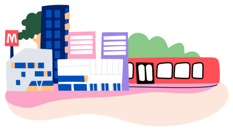 Kuvituskuva metroasemasta.