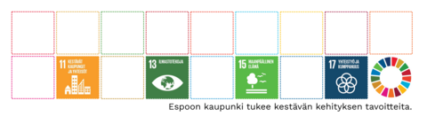 Espoon kaupunki tukee kestävän kehityksen tavoitteita.