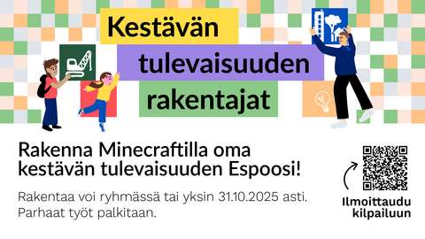 QR koodi Kestävän tulevaisuuden rakentajat-kilpailun ilmoittautumiseen