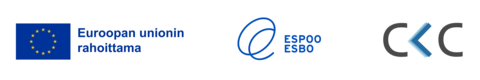 Logot: Euroopan unionin rahoittama -logo, Espoon kaupungin logo ja CLC:n logo.