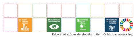 Esbo stad stöder de globala målen för hållbar utveckling.