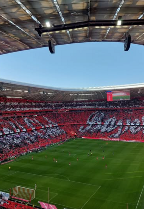 Jalkapalloareena Saksassa.