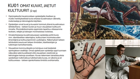 KU01-opintojakson kuvallinen esittely.