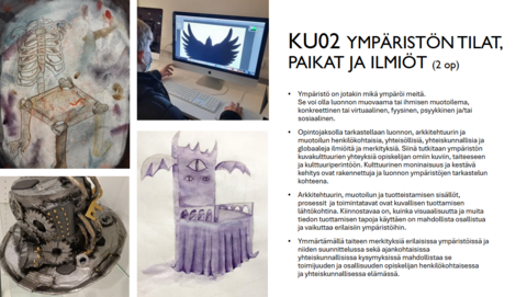 KU02-opintojakson kuvallinen esittely.