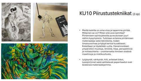 KU10-opintojakson kuvallinen esittely.