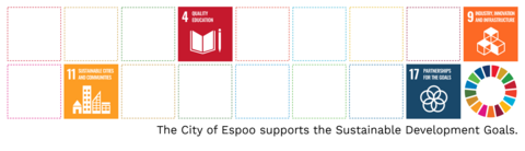 The City of Espoo supports the Sustainable Development Goals.