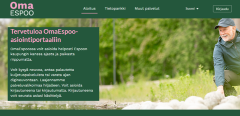 OmaEspoon etusivu