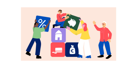 Talouden kuvituskuva