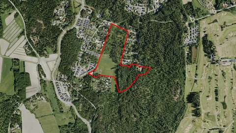 Ortokuva kaava-alueesta 2024