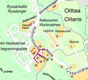 Opaskarttakuva havainnollistaa hankkeen alueen.