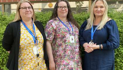 Upphandlingskoordinator Heli Mahlanen, upphandlingskoordinator Susanna Lähdemäki och upphandlingschef  Victoria Merivirta.
