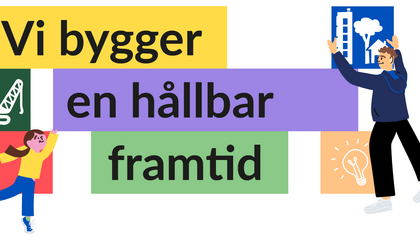 Vi bygger en hållbar framtid logotyp